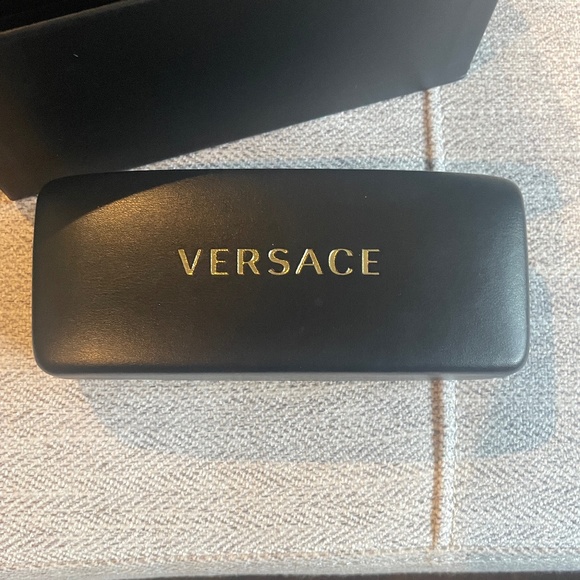 Versace Black Sunglasses with Gold Detail